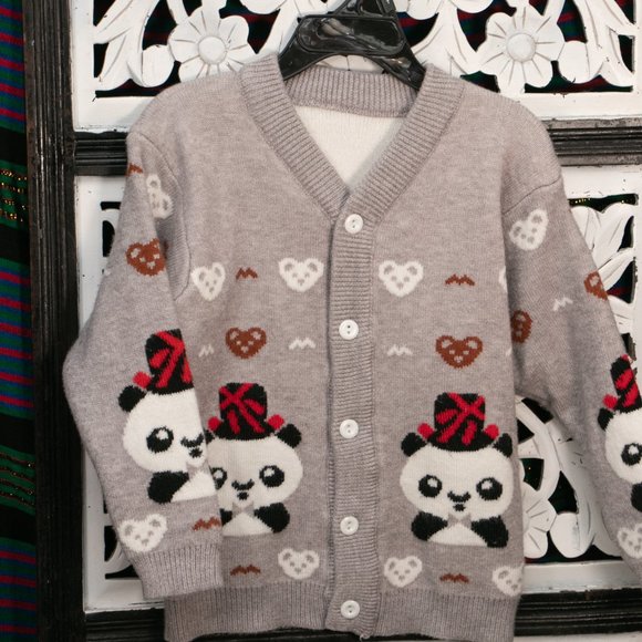 Panda Grey Sweater - Picture 5 of 6